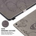 thumbnail image 4 of Dteck Case for All-New Fire HD 10 & HD 10 Plus 10.1" Tablet (11th Generation, 2021 Release) - Multi-Angle Folio Stand Premium Embossed Leather Protective Smart Cover with Auto Wake Sleep, Grey, 4 of 6