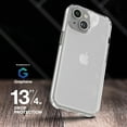 thumbnail image 4 of ZAGG Crystal Palace iPhone 15 Pro Clear Phone Case - Drop Protection (13ft/4m) Anti-Yellowing & Scratch-Resistant iPhone Case Wireless Charging Compatibility, 4 of 9