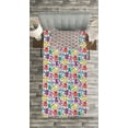 thumbnail image 3 of Ambesonne Cat Quilted Bedspread Set 2 Pcs, Colorful Romantic Mascots, Twin Size, Multicolor, 3 of 3
