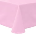 thumbnail image 1 of Ultimate Textile (2 Pack) Poly-cotton Twill 70 x 104-Inch Oval Tablecloth - for Home Dining Tables, Light Pink, 1 of 3