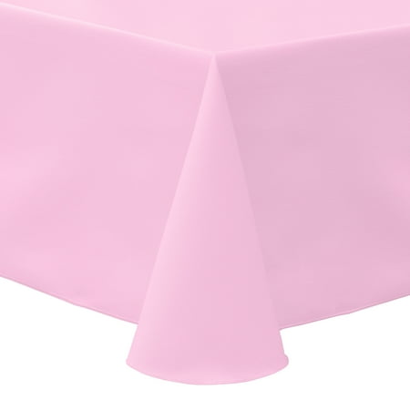 

Ultimate Textile (3 Pack) Poly-cotton Twill 52 x 70-Inch Oval Tablecloth - for Home Dining Tables Light Pink