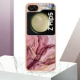 thumbnail image 3 of Nalacover for Samsung Galaxy Z Flip5 Marble Pattern Slim Case Compatible with MagSafe Wireless Charging, Soft Silicone/TPU Shockproof Non-Yellowing Lightweight Protective Cover,Rose, 3 of 12