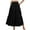Black #11, variant on WULMLEO Women's Summer Casual Elegant Smock Layered Tiered Maxi Skirt High Waisted A Line Flowy Long Skirts with Pockets White 2XL