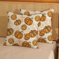thumbnail image 4 of Fall Pillow Covers 18x18 Burnt Orange Pumpkin Print Decor Throw Pillows Case for Couch Autumn Harvest Thanksgiving Farmhouse Indoor Outdoor Decorative Cushion Cases for Sofa Bed Set of 2, 4 of 6