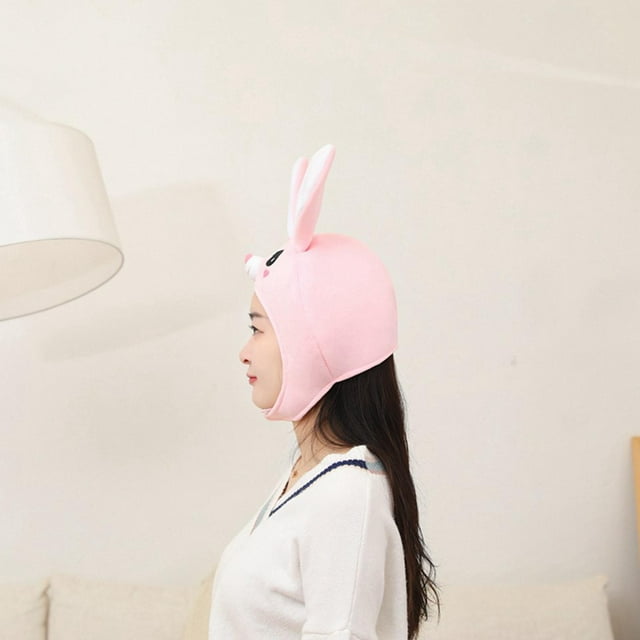 Encantador sombrero de conejo de peluche, sombreros de fiesta de juguete de peluche para adultos, niños, animales, Cosplay, orejas de conejo, tocados