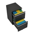 thumbnail image 2 of Seetaras 2 Drawer File Cabinet with Lock and Folding key Metal Under Desk Rolling Filing Cabinet Fits Letter/Legal/A4 Size for Home Office Mobile Filing Cabinet,strong load-bearing capacity, 2 of 9
