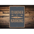 thumbnail image 1 of Kayaking Novelty Decor, Metal Wall Sign - 10x14 Inches, 1 of 4