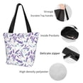 thumbnail image 6 of Kdxio Lavender Flowers Women Reusable Grocery Bags Foldable Ripstop,Reusable Shopping Bags for Shopping,Gym,Gift, 6 of 8