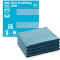 thumbnail image 1 of E-Cloth 4-Pack Glass & Polishing Cloth, Sustainable Microfiber Cleaning Cloth Set, Perfect Cleaner for Glass, Windows and Mirrors, Washable and Reusable, 100 Wash Promise, Alaskan Blue, 1 of 8