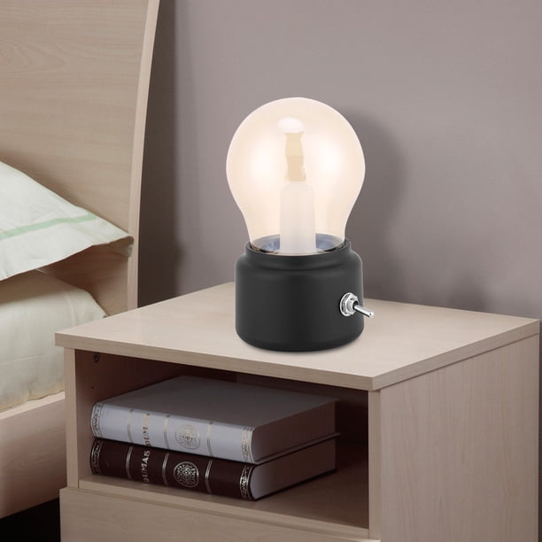 Luz Nocturna Retro, Luz Nocturna retro LED Recargable, Luz Nocturna retro Contruptor de metal, Lámpara Nocturna de Ahorro de Energía Ideal para Niños