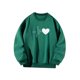 thumbnail image 5 of Sudadera de mujer elegante con estampado de corazón suave y hombros caídos, ropa deportiva femenina S, 5 of 9