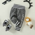 thumbnail image 6 of URMAGIC Newborn Baby Boys Long Sleeve Romper Pants Hat Little Man Lion 3PCS Outfits, 6 of 6