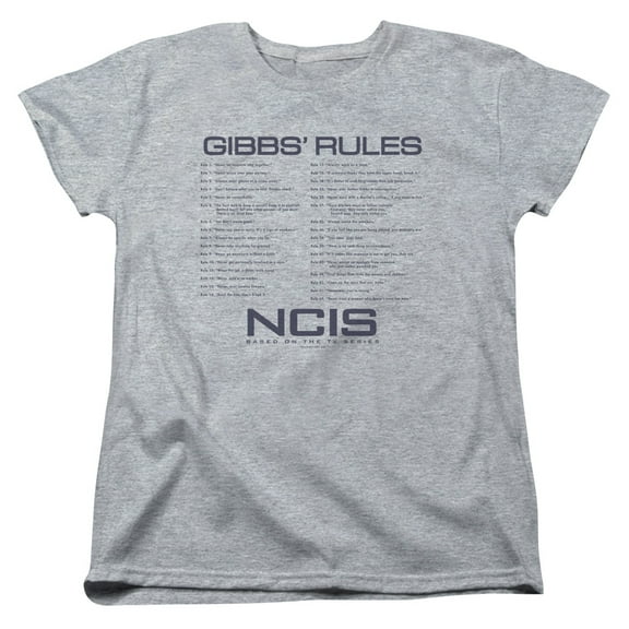 Ncis - Gibbs Rules - Women's Short Sleeve Shirt - Medium