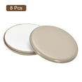 thumbnail image 3 of Uxcell Furniture Sliders Plastic Self-adhesive Round Sliding Pads for Carpeted Tile Vinyl Hardwood Floors 2 3/4" 8Pcs, 3 of 6