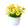thumbnail image 2 of Artificial Mum Plant Verdsylv 21 Heads Artificial Money Tree Mum Plant - Potted Plastic Flowers for Outdoor Patio, Porch, Spring & Summer Garden Decor, Outdoor Plastic Flowers, 2 of 9