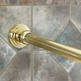 thumbnail image 2 of Dynasty Hardware DYN-SR60-PB 1-Inch Diameter Shower Curtain Rod And Mounting Brackets, 60-Inch, Polished Brass, 2 of 2