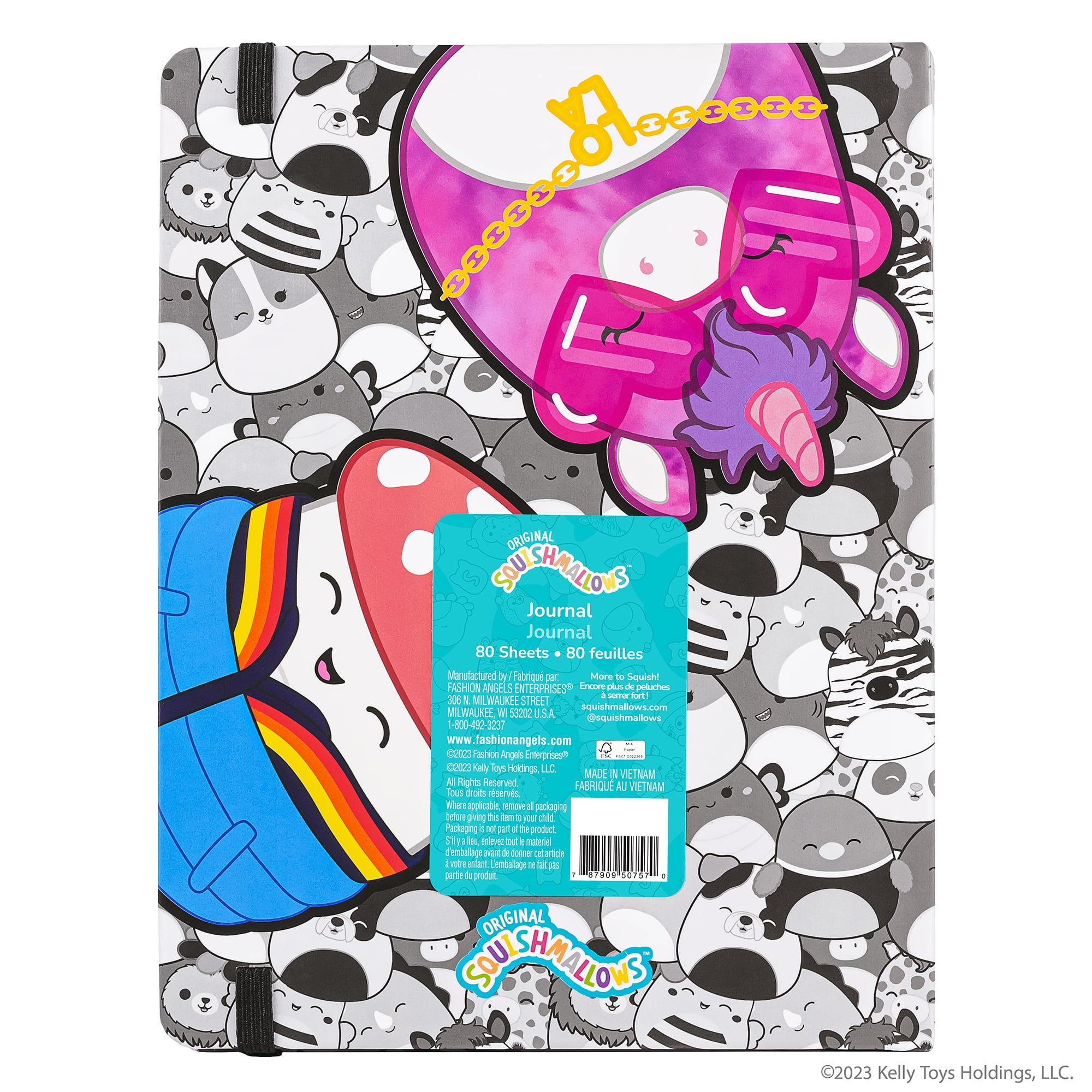 Squishmallows Multiple Characters Bound Journal, 80 Sheets, Multi Color