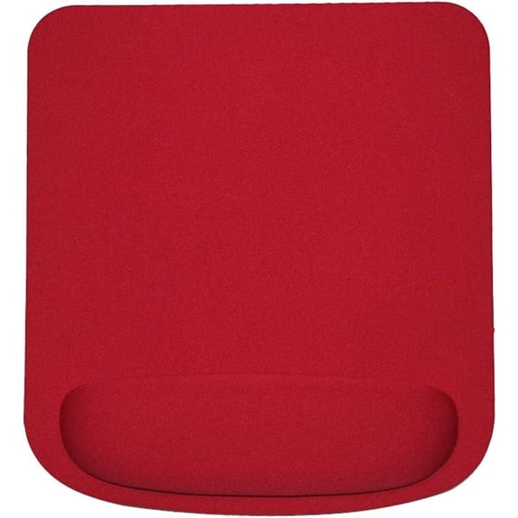 Nvzi Computer Mouse Pad, Home Office Non-Slip Wrist Support Game Mouse Pad Mat for Computer PC Laptop - Red