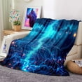 thumbnail image 3 of Lightning Bolt Blanket - Lightning Bolt Throw Blanket Lightning Bolt Gift Blanket for Girls Lightning Blanket for Adults Kids Lightning Fleece Blanket Camping, 60" x 50", 3 of 6