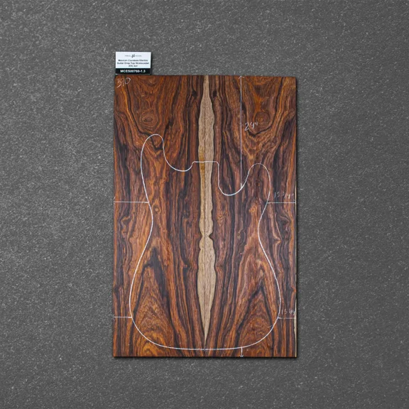 Mexican Cocobolo Electric Guitar Drop Top Stratocaster (ES) Set – MCES000760-1.3