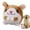 Hamster, variant on Active Moving Pet Plush Toy, Interactive Dog Toys Talking Moving Dog Ball Toy, Washable Cartoon Pig Plush Sound Electronic Herding Ball for Dogs, Shake Bounce Boredom Toys for Dog, Cats