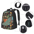 thumbnail image 2 of Balery Rich Fish Mochila para hombre y mujer - Tela Oxford 600D resistente - Gran capacidad, resistente al agua, ideal para la escuela, viajes y senderismo, 2 of 6