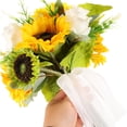 thumbnail image 4 of AURARMLET Ramos De Flores Artificiales Amarillas Para De Oficina Con Duraderos, 4 of 8