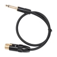 thumbnail image 4 of Cable XLR Hembra A Macho Mono De 6,35 Mm, Cable De Micrófono Hembra XLR Multiusos Carcasa De aleación De Zinc De 50 Cm De Longitud Para Micrófonos, 4 of 7