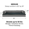 thumbnail image 4 of FurHaven Pet Products Plush & Decor Orthopedic Comfy Couch Pet Bed for Dogs & Cats - Diamond Gray, Medium, 4 of 13