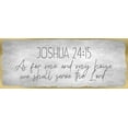 thumbnail image 2 of Kimberly, Allen 32x15 Black Ornate Wood Framed with Double Matting Museum Art Print Titled - Joshua 24 15 on Foil, 2 of 4