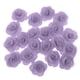 thumbnail image 2 of 20 cabezas de flores artificiales de camelia de seda, rosas, hechas a mano, para manualidades, capullo de flor de 4 cm Luz púrpura, 2 of 9