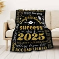 thumbnail image 4 of Graduation Soft Throw Blanket 2025, Birthday High School College Graduation Gifts for Daughter Son from Mom Dad, Class of 2025 Graduation Blanket Gifts for Him Her, 4 of 5