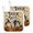 Beige, variant on Halloween Pot Holders for Kitchen Heatproof Potholder, 2 Pack Ghosts Trick Or Treat Orange Black Hot Pads Multipurpose Oven Pads Terry Cloth Potholders Trivet for Cooking and Baking