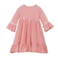thumbnail image 7 of Lovzfmll Girl's Middle Eastern Dress Set, Long Sleeve Flutter Ruffle Dress with Hijab, Ramadan Outfits for Infant 1-2 Years, 7 of 7