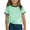 Mint Green, variant on OGLCCG Girls Short Sleeve T Shirts Kids Summer Crewneck Color Block Cotton Tops Casual Loose Fit Fashion Tees 3-14 Years
