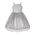thumbnail image 1 of Girls Dress Gray Cape Pearl Belt Wedding Party 4 Years, 1 of 9