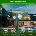 thumbnail image 6 of iMounTEK 2Pcs Ultrasonic Animal Repeller PIR Motion Sensor Solar Powered Repeller with Flashing Light IPX4 Waterproof for Farm Garden Yard, 6 of 11