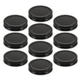 thumbnail image 2 of 10 tapas de boca ancha para tarros Mason de 70 mm, de metal, con cierre hermético a prueba de fugas, ideales para yogur, mermelada y miel. Color negro., 2 of 7