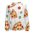 thumbnail image 7 of Fun Pizza Women's Floral Printed Sweatshirt Long Sleeve Crewneck Casual Loose Vintage Graphic Pullover Tops, 7 of 7