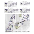 thumbnail image 3 of Kitchen Cafe Valance Curtain for Small Windows,Rustic Lavender Floral in Can Rod Pocket Short Valances FarmHouse Butterfly Window Treatment Panel for Living Room/Bedroom/Bathroom,42x12in, 3 of 9