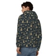 thumbnail image 4 of Naloa Gold Snowflake Christmas Tree Men’s Hoodies, Zip up Hoodie, Sweatshirts,Hoodies for Men Sizes S-3XL-Medium, 4 of 5