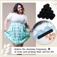 thumbnail image 4 of 10 Pcs 100% Cotton Bra Liners for Boob Sweat, 18-Inch 3-Layer Under Bra Sweat Pads, Washable Absorbent Anti-Chafing Underwire Liners for Women, M Black, 4 of 7