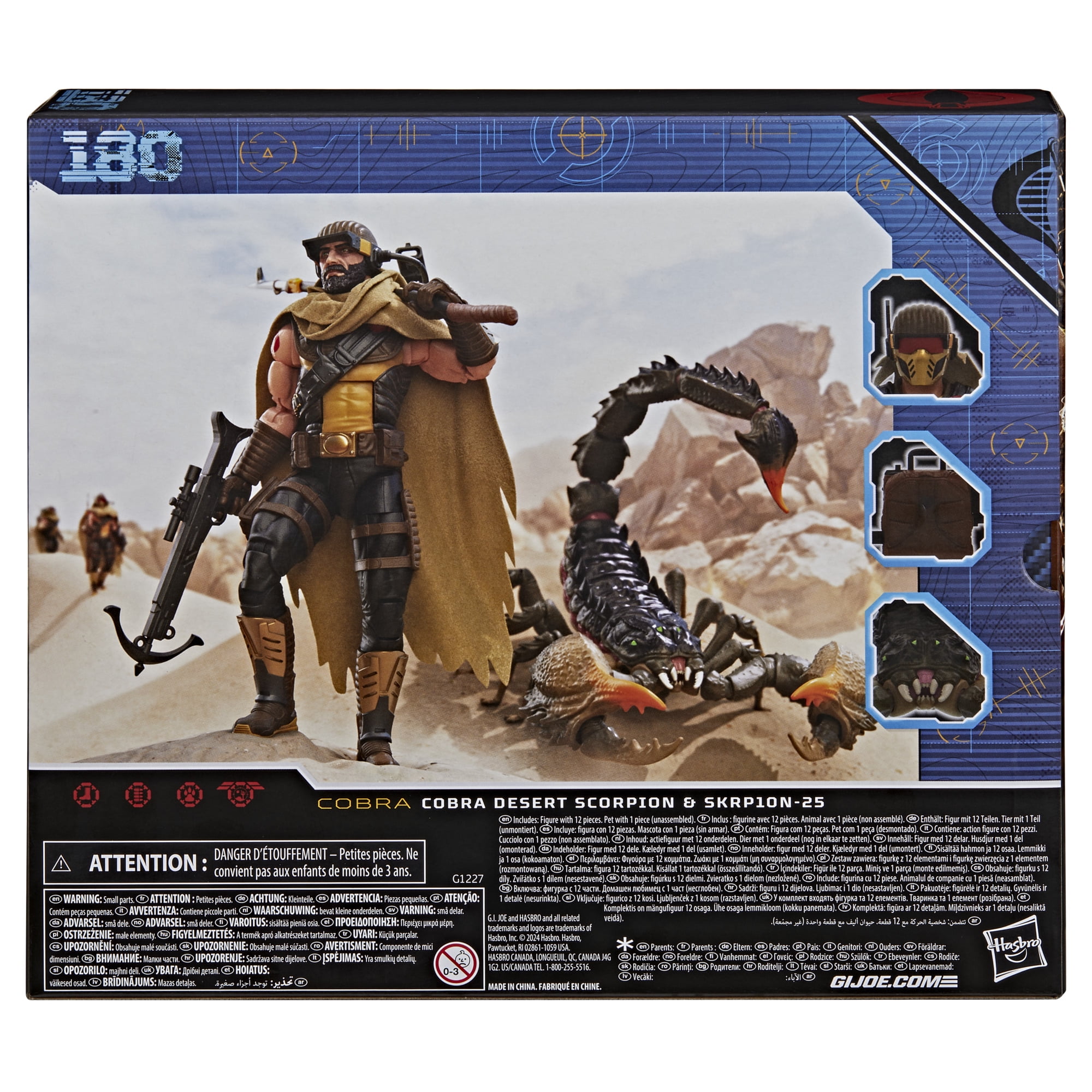 G.I. Joe Classified Series 180, Cobra Desert Scorpion & SKRP10N-25, 6 Inch Action Figure