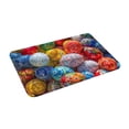 thumbnail image 5 of Salouo Easter Eggs Pattern Outdoor Indoor Sturdy Doormats 16’’×24’’, Anti Fatigue Soft Flannel Thick Door Mat,Non-Slip Rectangle Rug Cushion, 5 of 7