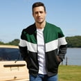 thumbnail image 3 of Men's Bomber Jacket Lightweight Casual Zipper Coat with Pockets Ideal for Camping, Hiking, 3 of 8