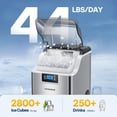thumbnail image 4 of SPECSTAR Nugget Ice Maker Machine, Countertop Ice Maker with Hand Scoop 10 Ice Bags and Self Cleaning Function 44lbs/Day, Silver, 4 of 8