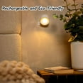 thumbnail image 6 of Infinity Wall Lamp Lights of Sweden – Rechargeable Wall Lamps with Remote, Peel and Stick LED Sconces, 360° Rotatable Magnetic Wall Light for Bedroom, Hallway, Nordic Lighting (Wooden*1), 6 of 10