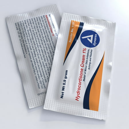 Hydrocortisone Cream 0.9 g foil packet 1 Box of 144 Packets
