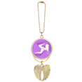 thumbnail image 1 of Dancing Plump Beautiful Woman Car Keychain Angel Wing Pendant, 1 of 4