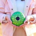 thumbnail image 2 of 5.5 Inches Mini Steel Tongue Drum 8 Notes C Key Handpan Drum Chinese Zodiac Patterned Tank Drum Percussion Instrument with Bag Music Book Mallets (Snake Pattern & Green Color), 2 of 7